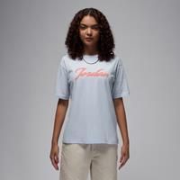 Nike Jordan Women's Graphic T-Shirt - Grey - Cotton