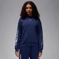 Nike Jordan Brooklyn Fleece Women's Pullover Hoodie - Blue - Cotton/Polyester