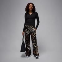 Nike Jordan Women's Long-Sleeve Knit Top - Black - Polyester/Cotton/Elastane