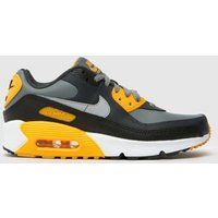Nike Grey Multi Air Max 90 Boys Youth Trainers