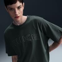 Nike Sportswear Women's Loose Short-Sleeve Graphic T-Shirt - Green - Cotton