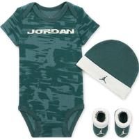 Nike Jordan MVP Baby (09M) 3-Piece Boxed Set - Green - Cotton