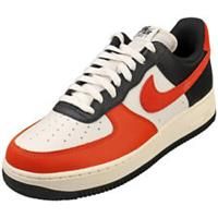 Nike Air Force 1 07 Lv8 Mens Fashion Trainers in Black Orange - 7.5 UK
