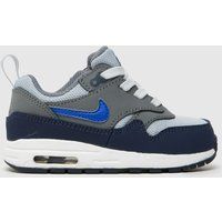 Nike grey multi air max 1 easyon Boys Toddler trainers