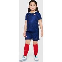 FFF 2025/26 Stadium Home Younger Kids' Nike Football Replica 3-Piece Kit - Blue - Polyester