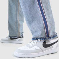 NIKE Men/'s Court Vision LO Sneaker, Grey Fog Black White, 9 UK