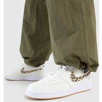 NIKE Women/'s W Court Vision Sneaker, Sail Black White Flax, 6 UK