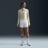 Nike Tempo Women's Dri-FIT Mid-Rise Brief-Lined Running Shorts - White - Polyester