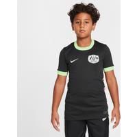 Australia 2025 Stadium (Women's Team) Older Kids' Nike Dri-FIT Football Secondary Replica Shirt - Green - Polyester