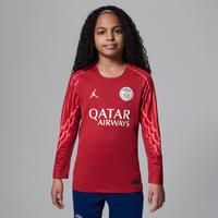Nike Paris Saint-Germain 2025 Stadium Goalkeeper Fourth Older Kids' Jordan Dri-FIT Football Replica Long-Sleeve Shirt - Red - Polyester