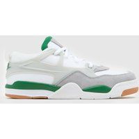 Nike Jordan white & grey 4 rm Boys Junior trainers