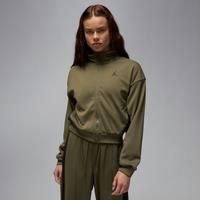 Nike Jordan Women's Knit Jacket - Green - Polyester/Elastane