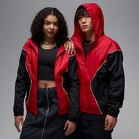 Nike Jordan Brooklyn Men's Hooded Draft Jacket - Red - Nylon
