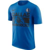 Dallas Mavericks Courtside Men's Nike NBA T-Shirt - Blue - Cotton