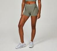 Nike Womens Pro DRI-Fit 3 Inch Graphic Short - Green - Size M
