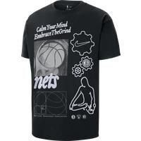 Brooklyn Nets Courtside Men's Nike NBA Max90 T-Shirt - Black - Cotton