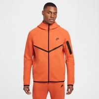 Nike Tech Men's Full-Zip Windrunner Hoodie - Orange - Cotton/Polyester