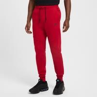 Nike Tech Men's Fleece Joggers - Red - Cotton/Polyester