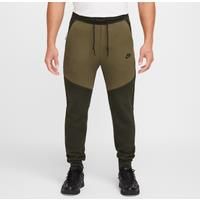 Nike Tech Men's Fleece Joggers - Green - Cotton/Polyester