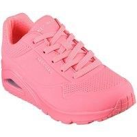Skechers Women/'s Uno Stand on Air Sneaker, Coral Durabuck Mesh, 7 UK