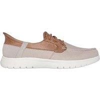 Skechers Women/'s ON-The-GO Flex PALMILLA Sneaker, Taupe, 3 UK