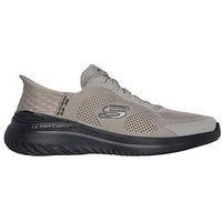 Skechers Men/'s BOUNDER 2.0 EMERGED, Taupe Mesh/Synthetic/Black Trim, 11 UK