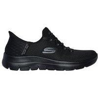 Skechers Women/'s Summits Diamond Dream Sneaker, Black, 6 UK