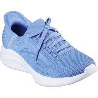 Skechers Women/'s Ultra Flex 3.0 Brilliant Path, Periwinkle Knit/Pink Trim, 8 UK