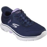 Skechers GO WALK 7 - Valin Textile Women's Navy/Lavender Trainers New