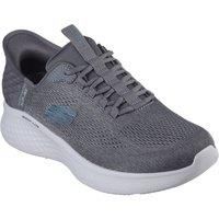 Skechers Men/'s Skech-lite Pro Trainers, Charcoal Mesh Blue Trim, 11 UK