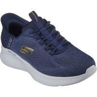 Skechers Men/'s Skech-lite Pro Trainers, Navy Mesh Yellow Trim, 7 UK