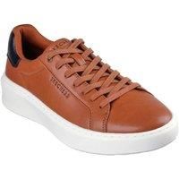 Skechers Men/'s Court Break Suit Sneaker, Cognac Duraleather, 8 UK