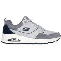 Skechers Uno - Retro One Leather Men's Grey Trainers New