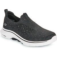 Skechers Women/'s GO Walk 7 Bling Sneaker, Black, 7 UK