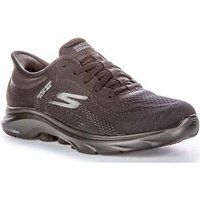 Skechers Womens Slip Ins: Go Walk 7 Valin Runners Black 5 (38)