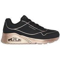 Skechers Uno Cool Heels Metallic Trainer