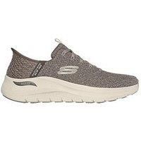 Skechers Men/'s Arch FIT 2.0 Look Ahead Sneaker, Taupe, 8 UK