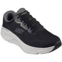 Skechers Men/'s D/'LUX Walker 2.0 SWAVE Sneaker, Black Engineered Mesh/Synthetic/Lime Trim, 10 UK