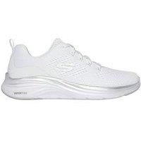 Skechers Women/'s Vapor Foam Midnight Glimmer, White Mesh/Silver Trim, 5 UK