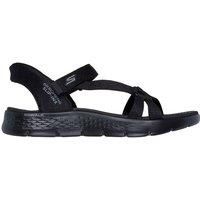 Skechers Women/'s GO WALK FLEX SANDAL ILLUMINATE Sandals, Black, 4
