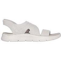 Skechers Women/'s Go Walk Flex Sandal Enticing, Natural Textile, 5 UK