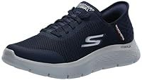 Skechers Men/'s GO Walk Flex Hands UP Sneaker, Navy, 8 UK