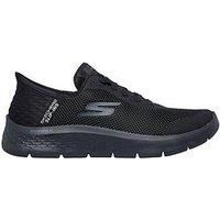 Skechers Men/'s Go Walk Flex Hands Up Sneaker, Black Textile/Synthetic, 7 UK