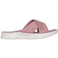 Skechers O-T-G Womens GO Walk Flex Sandal Impressed, Mauve Textile, 3 UK