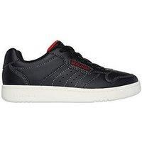 Skechers Older Boys Trainers Quick Street Lace Up black UK Size