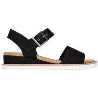 Desert Kiss Quarter Strap Sandal Black
