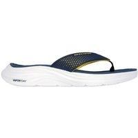 Skechers Sport Mens Vapor Foam Sandal, Navy KPU/Yellow Trim, 8 UK