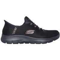 Summits Sparkle Bungee Slip-ins Black Gold
