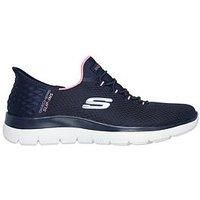 Skechers Women/'s Summits Diamond Dream Sneaker, Navy, 7 UK