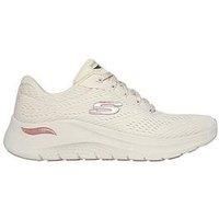Skechers Wide Fit Arch Fit 2.0- Big League Trainer - Natural